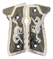 Cachas Prieto Beretta Model 92fs LUXURY Horse Charro Style Grip MADE IN MEXICO