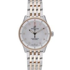 Breitling Navitimer 32 U77320 with 32mm Steel & Rose Gold case and MOP Diamon...