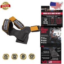 PRO Wrist Straps Gold/Black Unisex Alloy Steel USA Made Strength Training