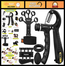 5-Pack Grip Strength Trainer Kit - Finger Exe...