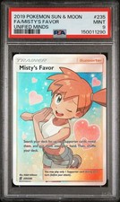 2019 POKEMON SUN & MOON UNIFIED MINDS #235 FULL ART/MISTY'S FAVOR PSA 9 on eBay
