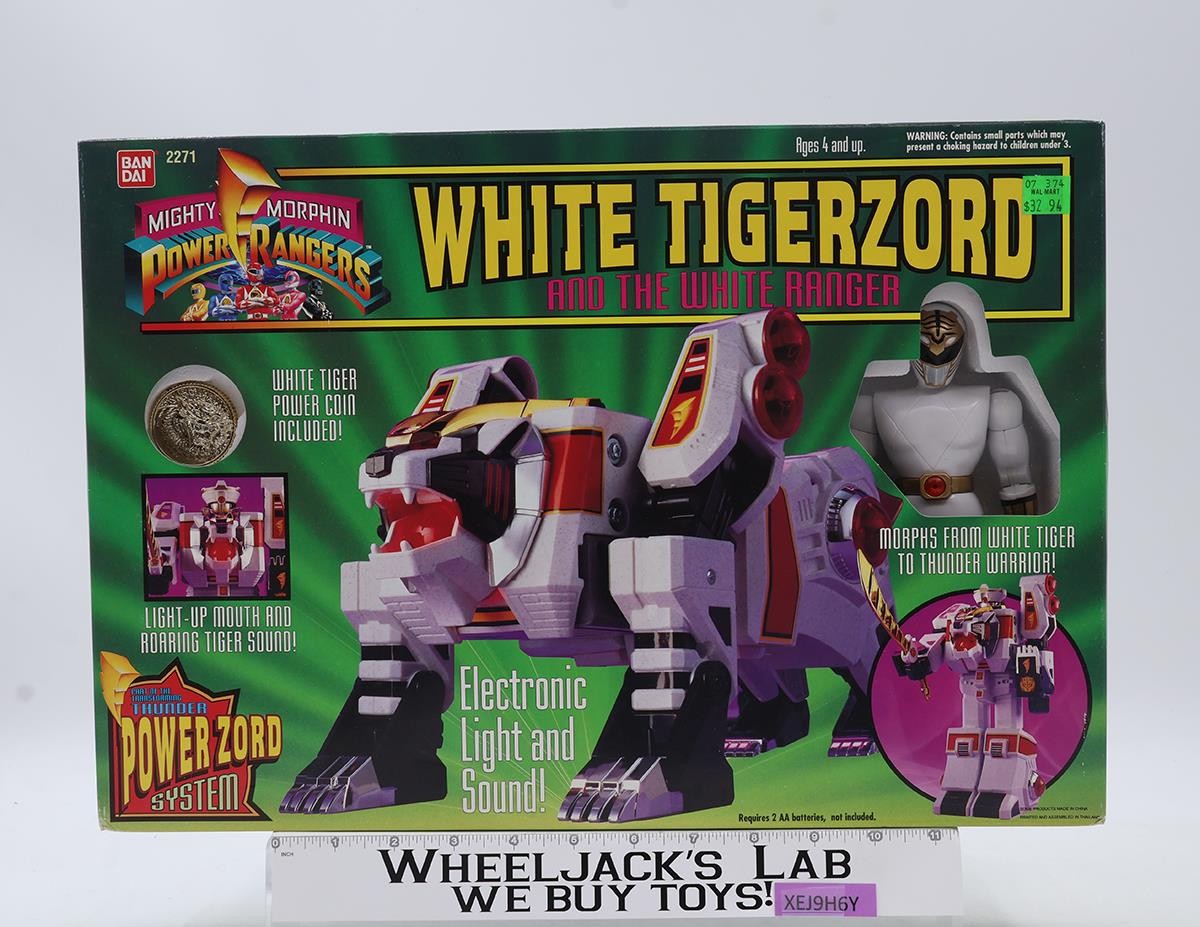 White Tigerzord & White Ranger Mighty Morphin Power Rangers 1994