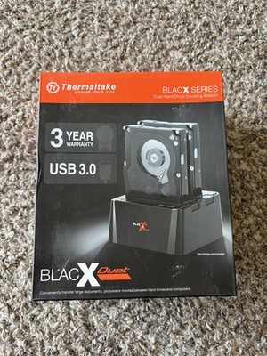 Thermaltake ST0014U BlacX  Dual SATA HDD Docking Station With Box And Cables