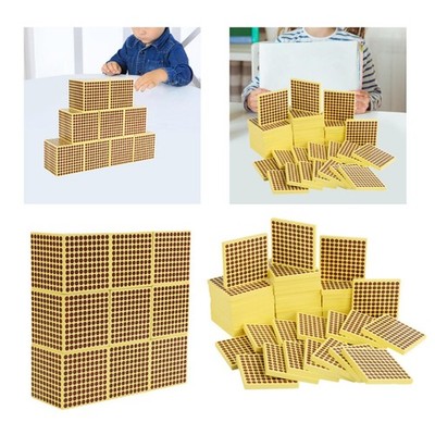 Holz Dezimal Basis Spielzeug Mathe manipulative Materialien Lernen Zählen Brett