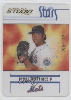 2005 Donruss Studio Stars Gold 441/500 Pedro Martinez #S-24 HOF d4v