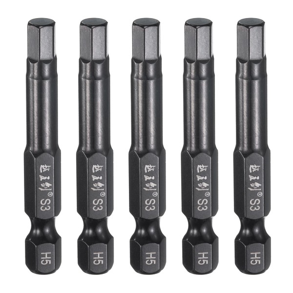 "5 StüCk SechskantschlüSsel Bohrer Bit 5Mm Metrisch 2\" LäNge S3 Stahl"-image