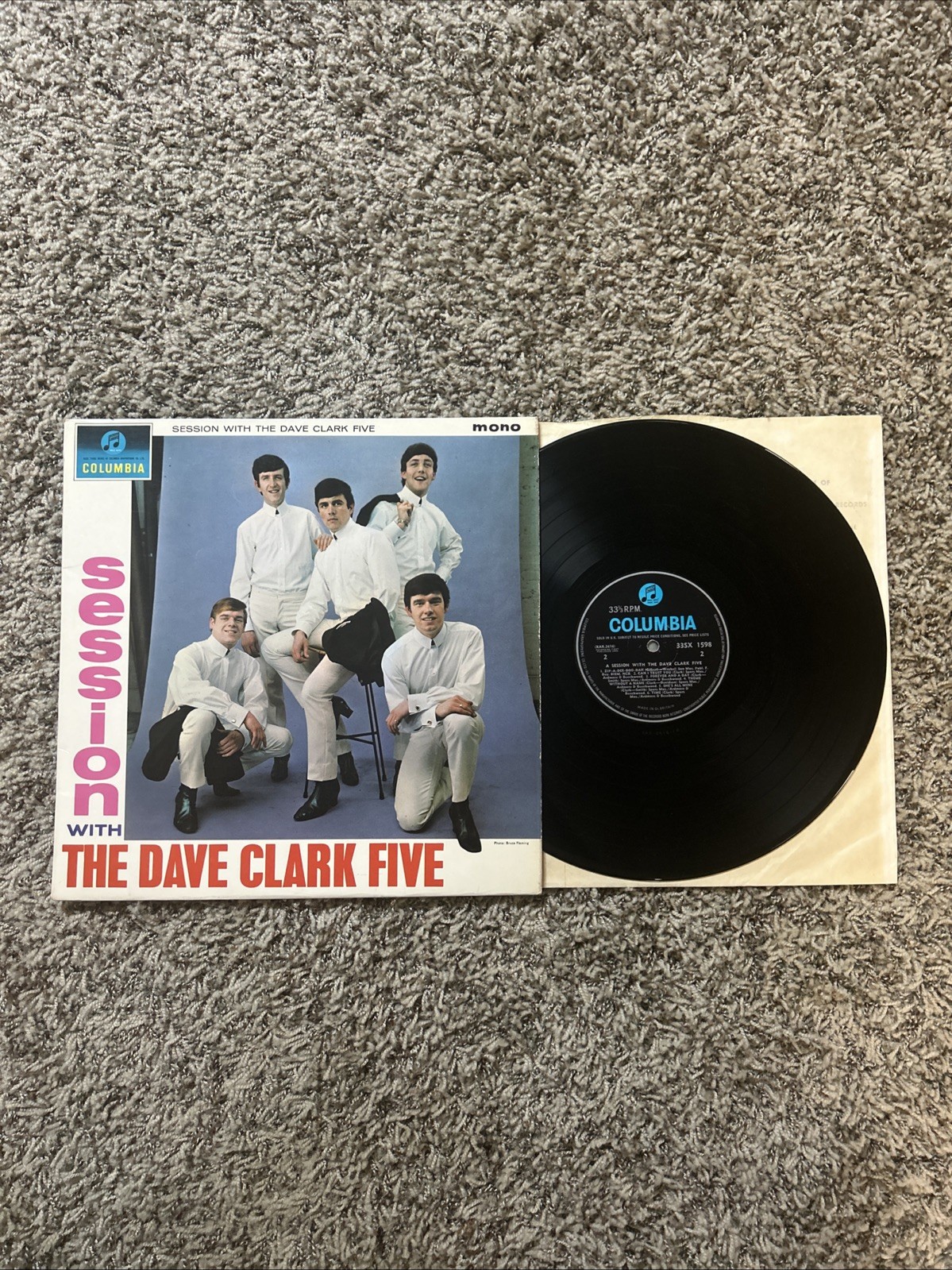 Dave Clark Five Session With LP, Original Mono British Press, Columbia, VG+/VG+