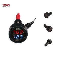 Digital Dc Voltage 10-170 Degree Fahrenheit Temperature Monitor Car Motorcycl... Digital Dc Voltage 10-170 Degree Fahrenheit Temperature Monitor Car Motorcycl...