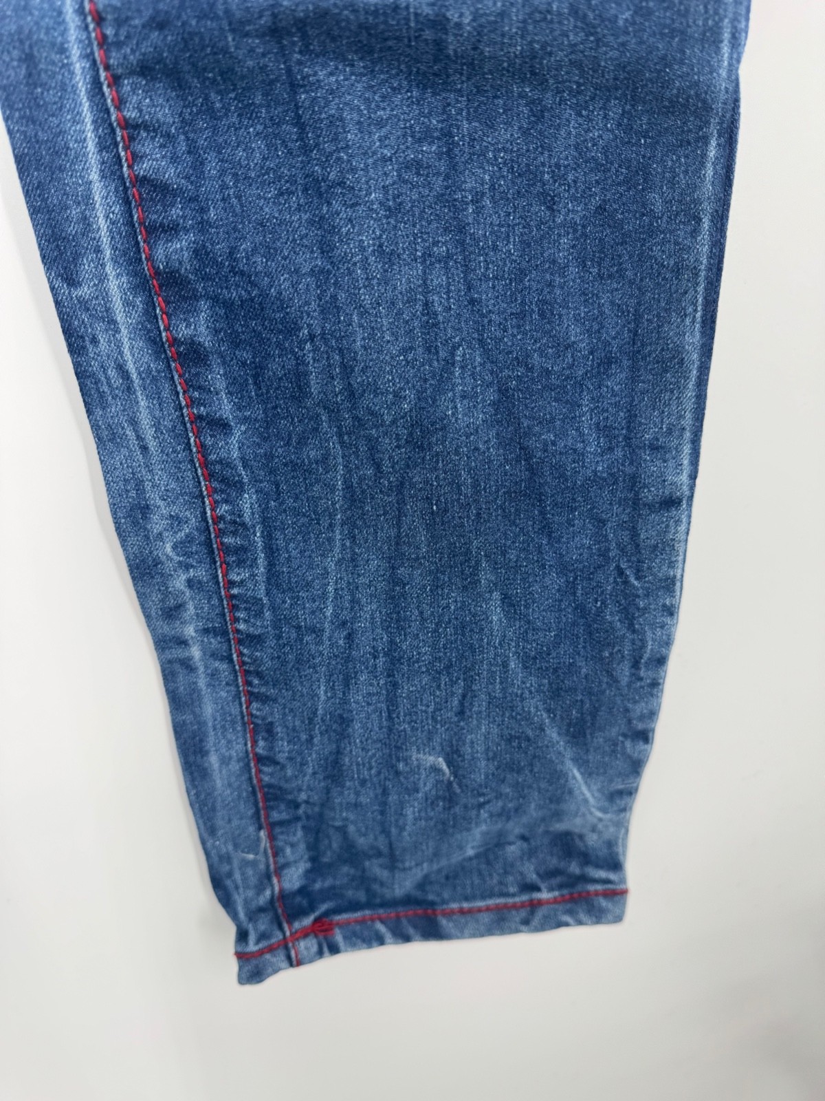 NWT True Religion Ricky SN Chain Stitch Jeans Boys 12 Lagoon Blue Distressed thumbnail 9