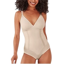 BALI Ultimate Body Smoothing Bodysuit Almond Large DFS105 NEW!