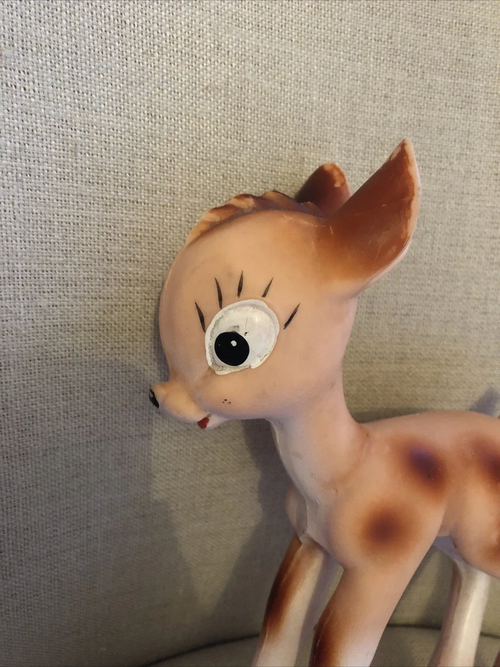 Jouet pouet en plastique Walt Disney Bambi 1959 vintage - Photo 3/4