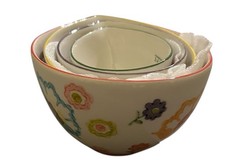 Vtg Pier 1 Nesting Measuring Cups Hand Painte...