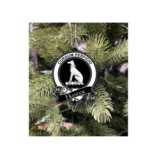 Hunter Family Crest Christmas Ornament Laser Engraved Scottish Clan Gift