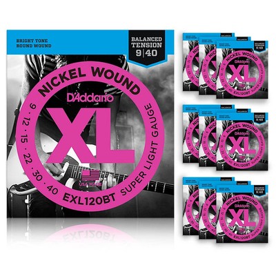 D'Addario EXL120BT Balanced Tension XLite Electric Guitar Strings 10 Pack