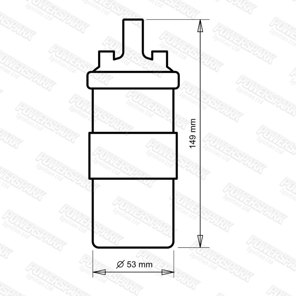 Lucas DLB198 High Energy Ignition Coil for Mini TVR Land Rover GCL143 0.8 Ohm - Image 2 of 4