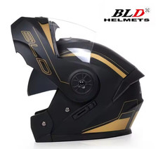 Motorcycle Full Face Helmet Men Women Dual Lens Safety Head Gear UK