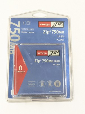 Iomega Zip 750 Mb Disks for PC and Mac Sealed 2002 New