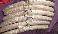 Satin Padded Hangers 6 PCS 15 Inch Cream Women Wedding Dress Bridal Delicate