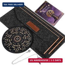 Copper Dowsing Rods Kit - 99.9 Pure Copper Divining Rods with Gift Bag Pendulum