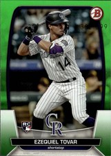 2023 Bowman Baseball - [Base] - Neon Green /399 #15 Ezequiel Tover - Colorado Ro