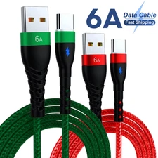 USB A to Type C Fast Charger Cable 3A For Samsung Mobile Phone Lead USB C Cable