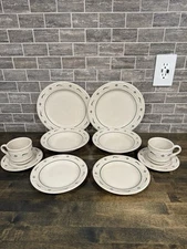 Longaberger Woven Traditions Green 10 Pieces.  Two 5-Piece Place Settings #2