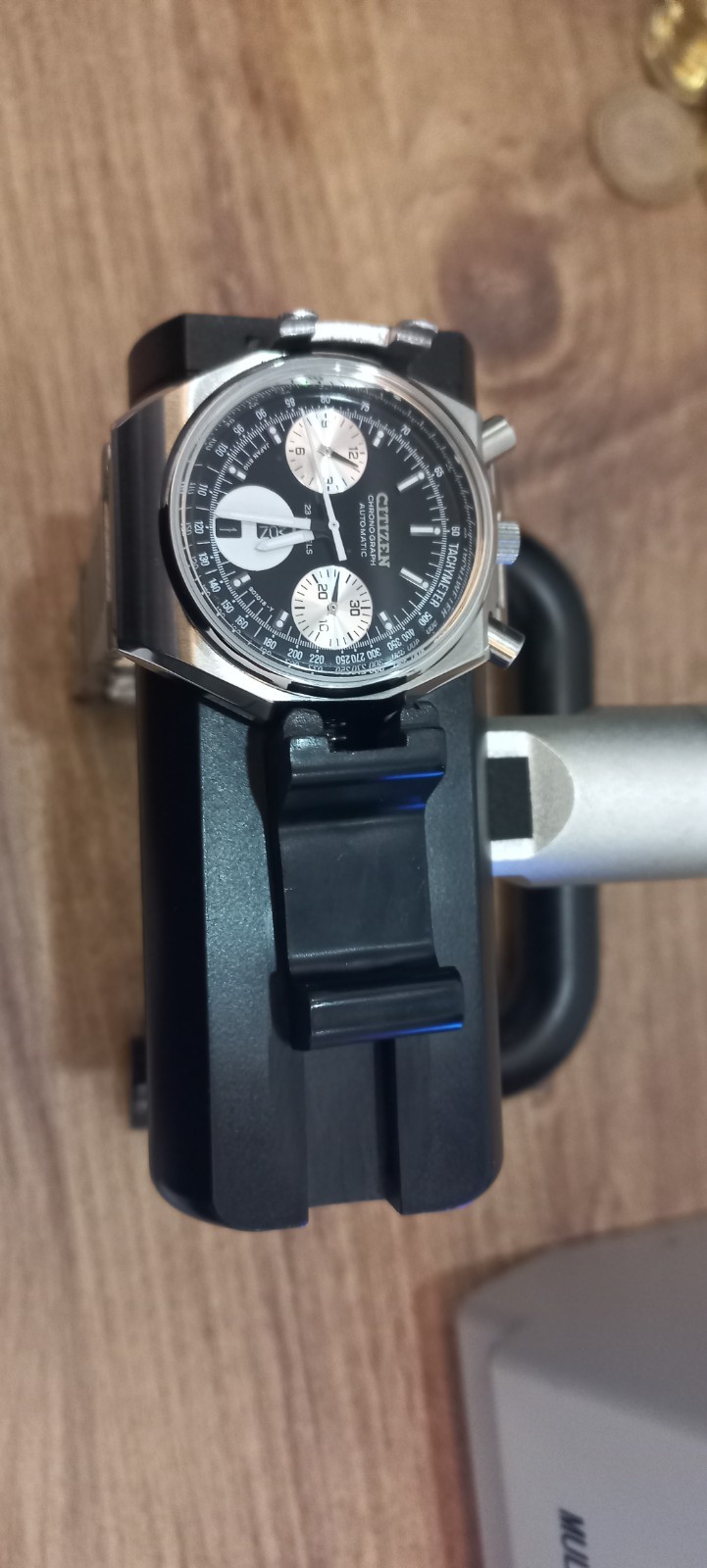 Citizen Bullhead Automatic Chronograph And Flyback 67-9356 Octagonal 1980 image 4