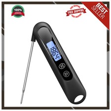 Meat Thermometer Digital Instant Read Food Thermometer for Cooking Black