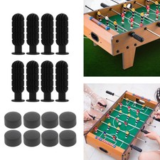 Handle Grips  End Plugs Table Football Black Foosball Replace Accessories