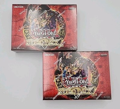 2x Yu-Gi-Oh Retro Pack 2 Tuck Packs   Sealed 4× 9-Card Boosters Each