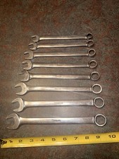 Snap On 8pc 12 And 6 Point Metric Chrome Comb...