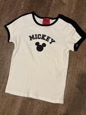 Forever 21 Kids Disney Mickey Mouse Fitted Shirt Size 11/12 Girls