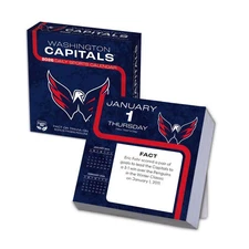 Turner Licensing,  NHL Washington Capitals 2026 Desk Calendar, 5.38'' X 5.38'',