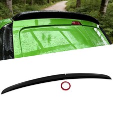 FOR VW CADDY & MAXI MK5 SPORTLINE GLOSS BLACK REAR BARN DOOR SPOILER LIP 2021-ON