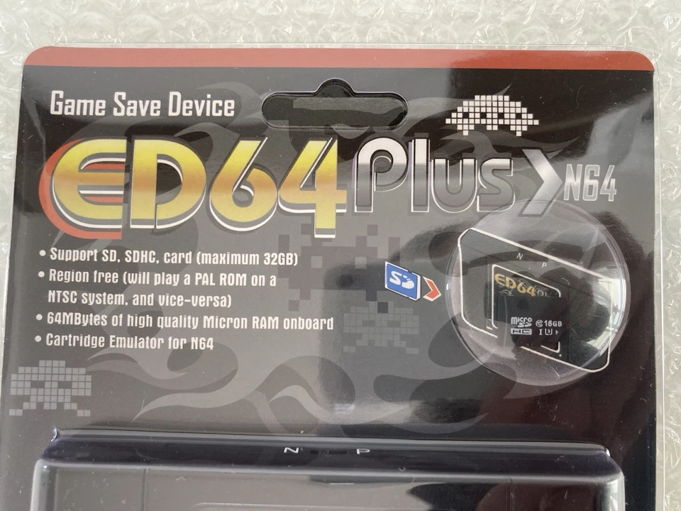 N64 Nintendo 64 - ED64 Plus Flashcard Cartucho Multijuegos Micro SD Region Free - Imagen 2 de 4