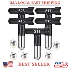 Graco Paint Sprayer Tips, 5 Pcs Airless Paint Sprayer Tips Set 211/313/415/517