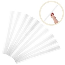 20Pcs Clear Plastic Shelf Label Strips Self Adhesive Price Tag Holders