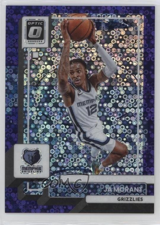 2022-23 Panini Donruss Optic Fast Break Purple Prizm 72/99 Ja Morant #176 1u6