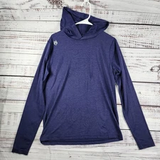 Greyson Guide Sport Hoodie Maltese Mens Small Blue BRRR Cooling Golf