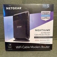 Netgear Nighthawk AC1900 WiFi Cable Modem Router NIB C7000-100NAS