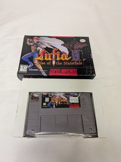 Lufia II Rise of the Sinistrals SNES Caja Juego Solo Auténtico