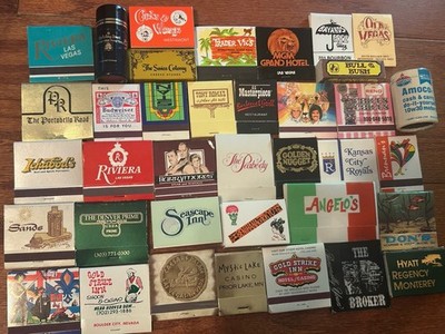 Huge 5lb Lot Vintage Unsearched Matchbooks Hotel Restaurant Vegas Casino 500+