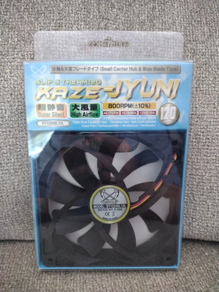 Scythe 120mm 3 pin Gaming PC Computer case fan SY1225SL12SL - Image 2 of 4