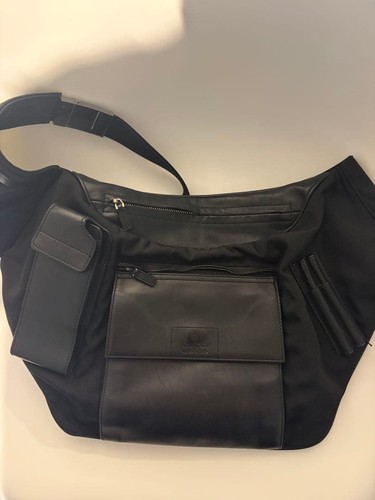 GUCCI by TOM FORD Utility Shoulder Bag Nylon Leather Black