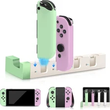 Dual Wireless Joypads for Nintendo Switch OLED & Lite - Include Charging Station