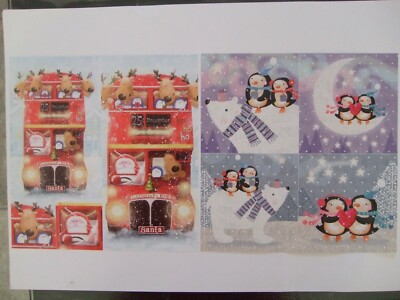 Picture Perfect Hunkydory Christmas Cuties 12 Mixblätter siehe Bilder siehe Beschr.