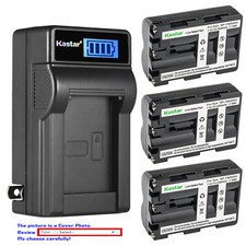 Kastar Battery LCD Wall Charger for NP-FM500H Sony DSLR-A100W/B DSLR-A100K