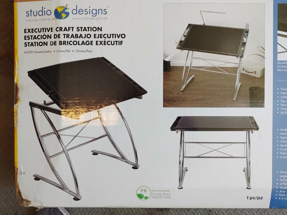 Станция для рукоделия руководителя Studio Designs хром/искусственная кожа - Изображение 3 из 4