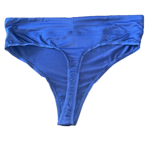Warner's Blue Microfiber Moisture Wick Thong Sissy Panty Underwear Size XLARGE - Picture 3 of 3