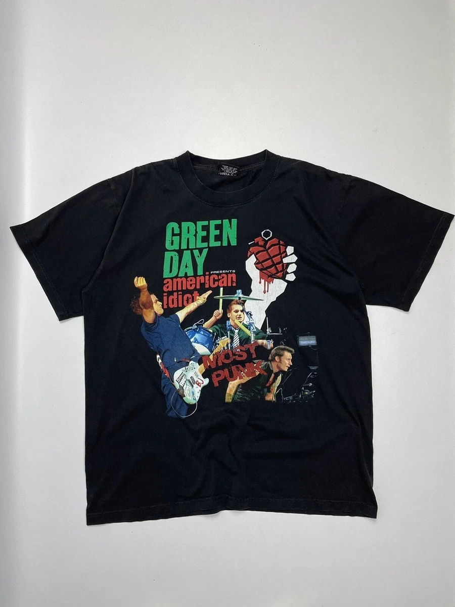 Vintage Y2K Green Day ‘American Idiot’ Band T-Shirt